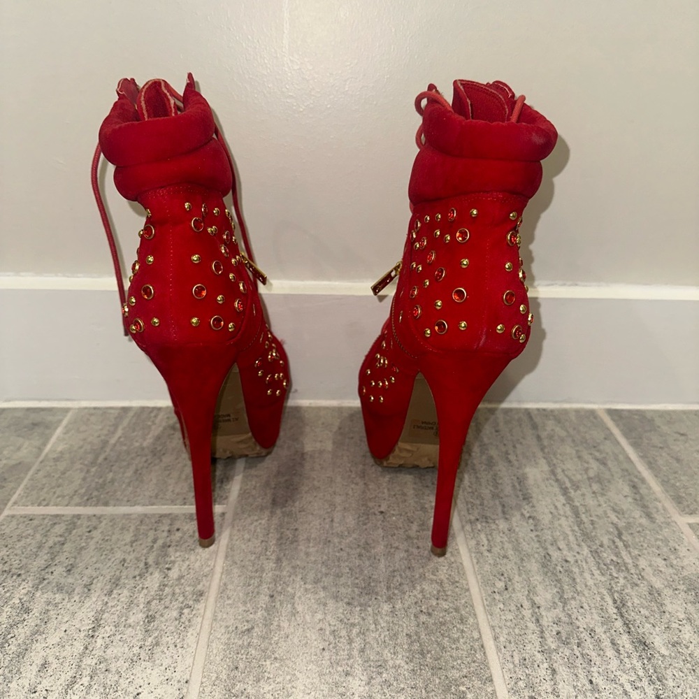 Red Booties - Picture 3 of 6